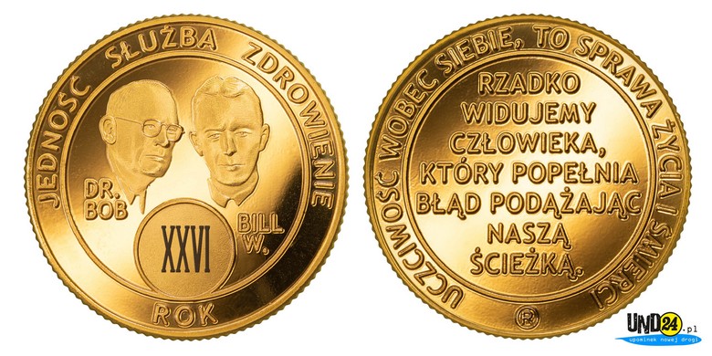 Medal 26. Rocznica trzeźwości w Amerykańskim Stylu